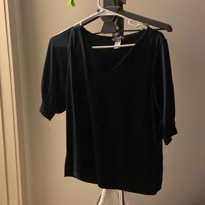 Navy blue blouse H&M